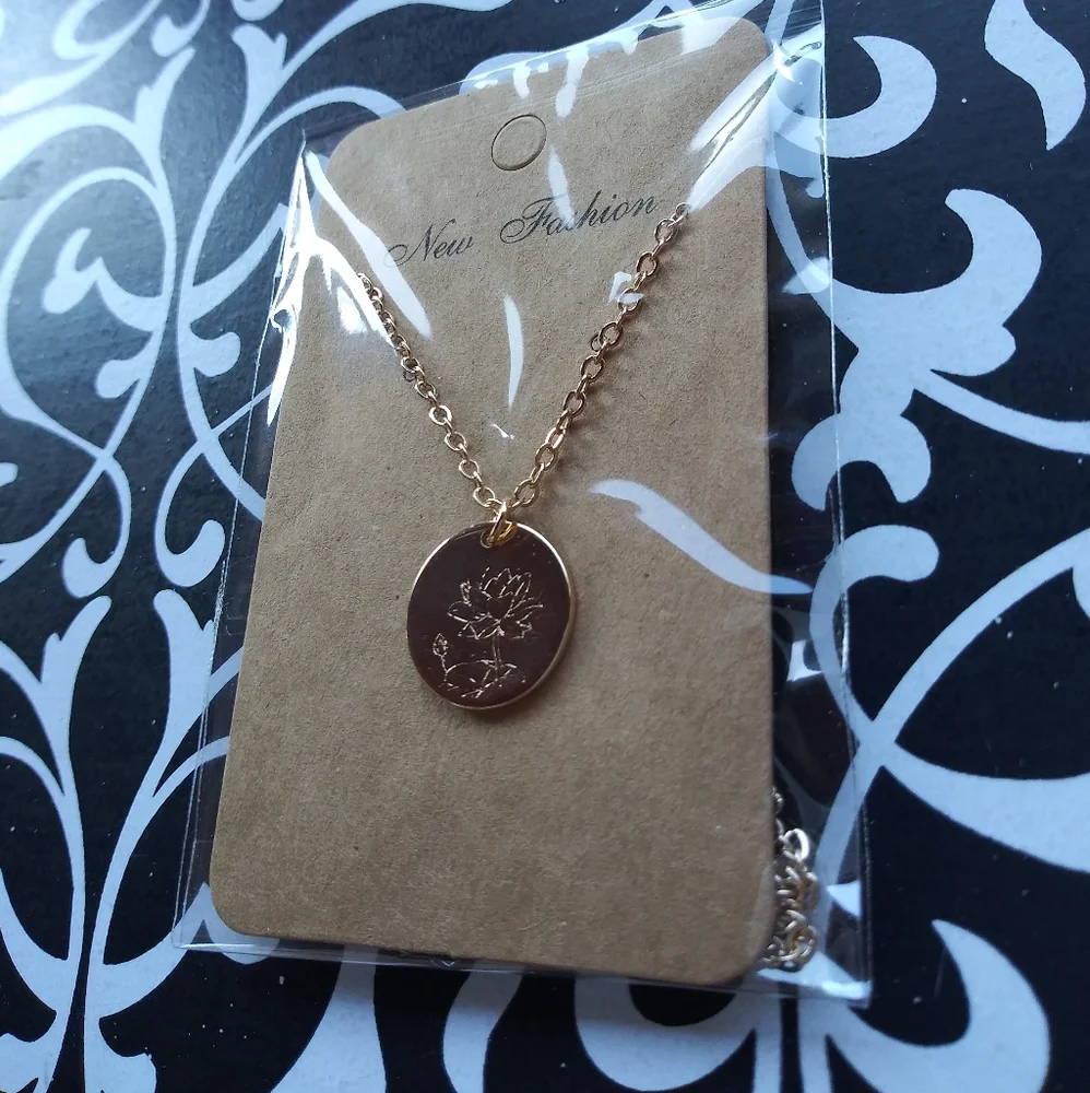Lotus Gold Necklace